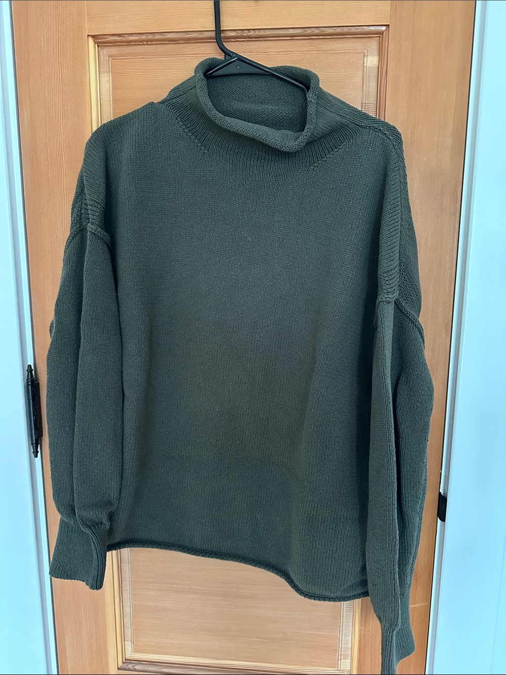 We The Free Olive Knit Turtleneck Sweater